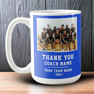 Mug Photo de l'équipe Nom de l'équipe Merci l'entraîne