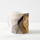 Mug Photo de lion majestueuse (Devant gauche)