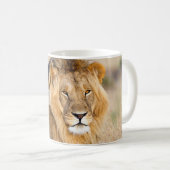 Mug Photo de lion majestueuse personnalisée (Devant droit)