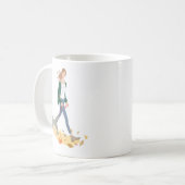 Mug Photo de maman de chien Illustration de pattes col (Devant gauche)
