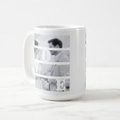 Mug Photo de mariage personnalisée "AMOUR" (Devant gauche)