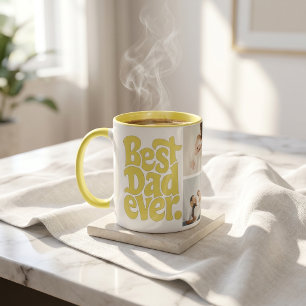 Mug Photo de Meilleur Papa Chien Moderne