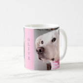 Mug Photo de mignon chien blanc Personnaliser avec le  (Devant droit)