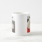 Mug Photo de mignon Chien Chien blanc Thanksgiving (Centre)