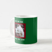 Mug Photo de mignon chien en train d'être enlacé Noël (Devant gauche)
