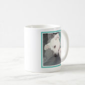 Mug Photo de mignonne lazy Chien Chien Chien Blanc Je  (Devant droit)