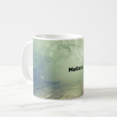 Mug Photo de Misty Train Tracks & Red Tree (Devant gauche)