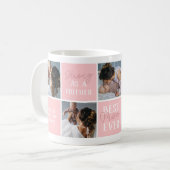 Mug Photo de Modern Pink Mom Collage (Devant gauche)