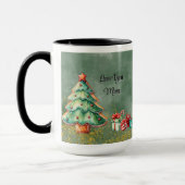 Mug Photo de Noël de l'aquarelle Magical Tree (Gauche)