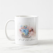 Mug Photo de Noël Elégante du bébé (Gauche)