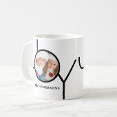 Mug Photo de Noël moderne (Devant gauche)