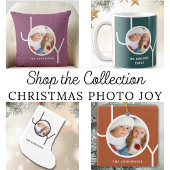 Mug Photo de Noël moderne vert