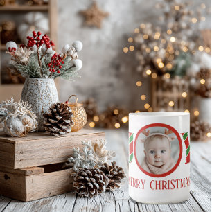 Mug Photo de Noël personnalisé avec Joie