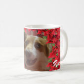 Mug Photo de Noël personnalisée pour animal de compagn (Devant droit)