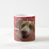 Mug Photo de Noël personnalisée pour animal de compagn (Centre)