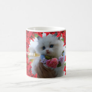 Mug Photo de Noël personnalisée pour animal de compagn
