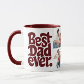 Mug Photo de papa de chien moderne le meilleur (Gauche)