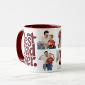 Mug Photo de papa de chien moderne le meilleur (Devant gauche)