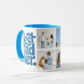 Mug Photo de papa de chien moderne le plus génial (Devant gauche)