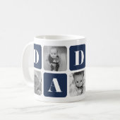 Mug Photo de papa moderne Collage (Devant gauche)