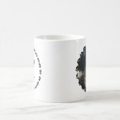 Mug Photo de patte de chaton mignon avec nom (Centre)