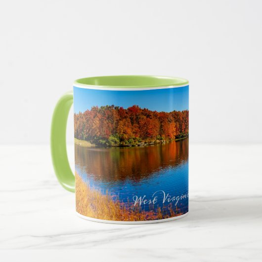 Mug photo de paysage de Virginie-Occidentale (Devant gauche)
