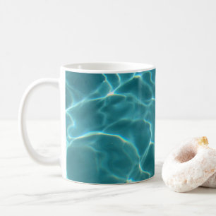 Mug Photo de piscine Aqua Green