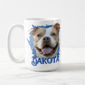 Mug Photo de Pitbull Dog de l'amant de l'animal de com (Gauche)