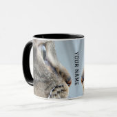 Mug Photo de profil de visage de chat (Devant gauche)