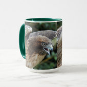 Mug Photo de rapace Buse à queue rousse (Devant gauche)
