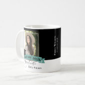 Mug photo de remise de diplômes noir et blanc – Pr (Devant gauche)