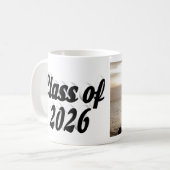 Mug Photo de remise des diplômes en noir pour la promo (Devant gauche)