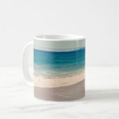 Mug Photo de scène de plage Aqua (Devant gauche)