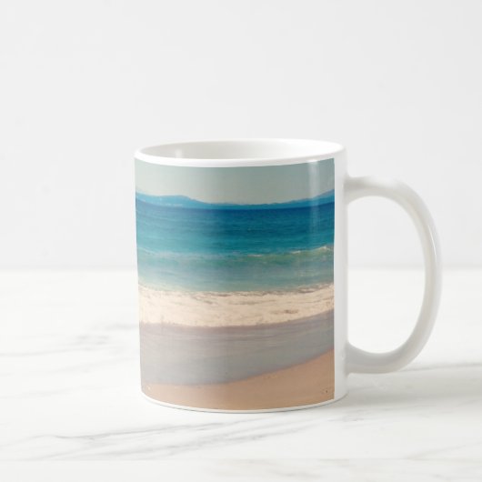 Mug Photo de scène de plage Aqua (Droite)