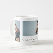 Mug Photo de script moderne de meilleur père de famill (Devant gauche)