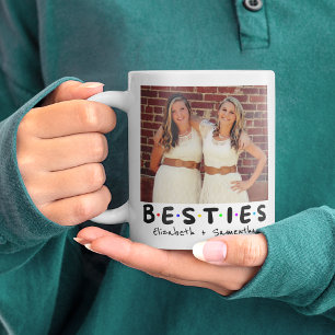 Mug Photo de selfie de meilleures amies chic et mignon