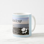 Mug Photo de Sky and Sea Empreintes de pattes Ajouter  (Devant droit)