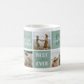 Mug Photo de soeur moderne Collage Vert (Centre)