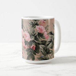 Mug Photo de tissu floral traditionnel 
