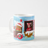 Mug photo de train de Noël personnalisable (Devant gauche)