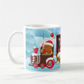 Mug photo de train de Noël personnalisable (Gauche)