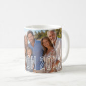 Mug Photo de vacances avec superposition de texte mode (Devant droit)