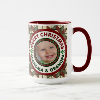 Mug Photo de vacances de grand-maman et de grand-papa