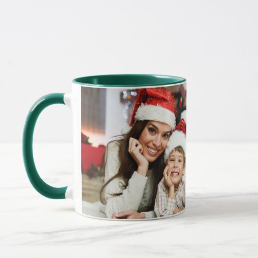 Mug Photo de vacances de Noël (Gauche)