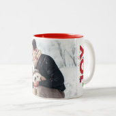 Mug photo de vacances joyeuses (Devant droit)