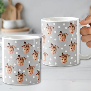 Mug Photo de visage de bébé personnalisé