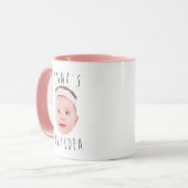 Mug Photo de visage de bébé personnalisée (Devant gauche)