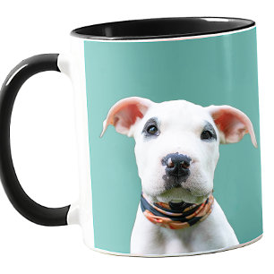 Mug Photo de votre chien couleur personnalisée Cadeau