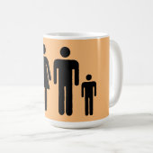 Mug Photo De Votre Famille Sur Un (Devant droit)