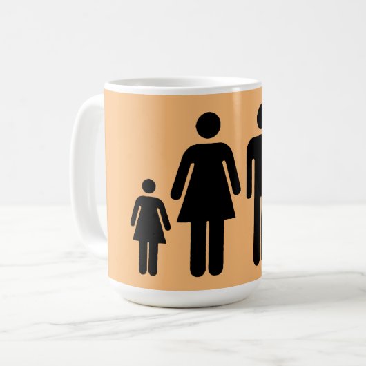Mug Photo De Votre Famille Sur Un (Devant gauche)